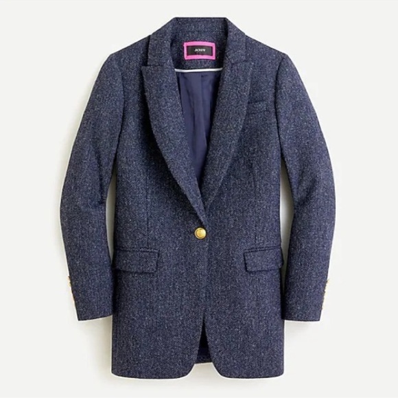 J. Crew Parke Blazer in Navy Herringbone - Picture 1 of 13